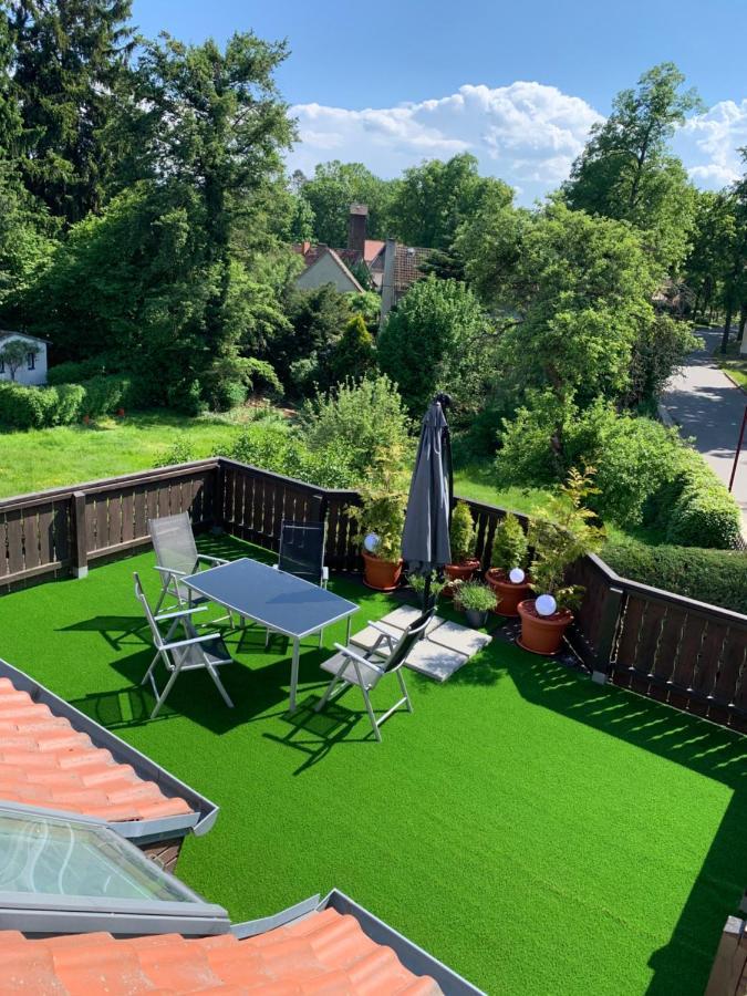 Ferienwohnung Zum Schloss Halbe Exterior foto